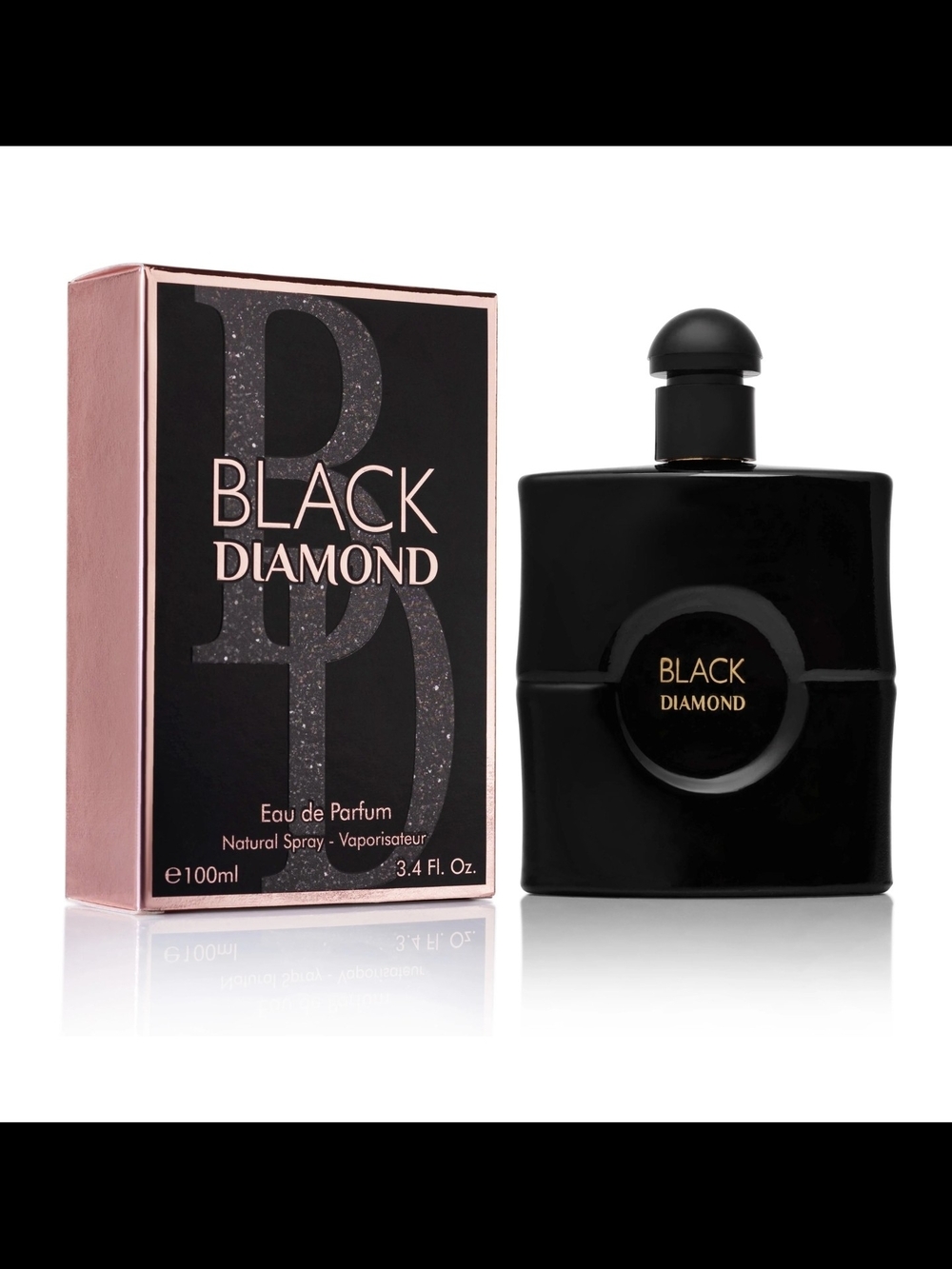 Black Diamond Black and Rose Gold Fragrance Set